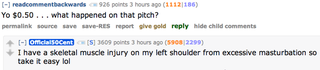 Illustration for article titled 50 Cent blames his awful first pitch on masturbation-related injury